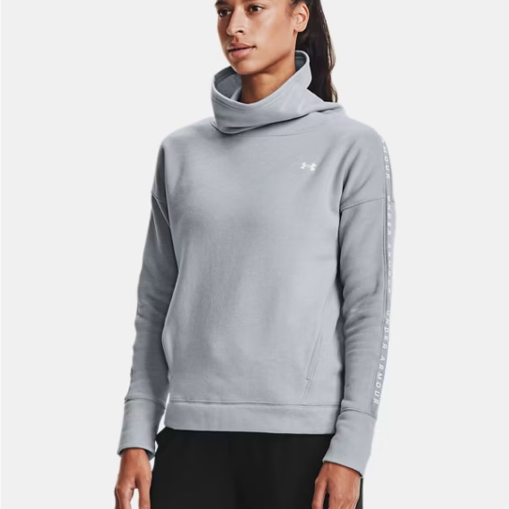 Under Armour Light Gray Funnel Neck Pullover